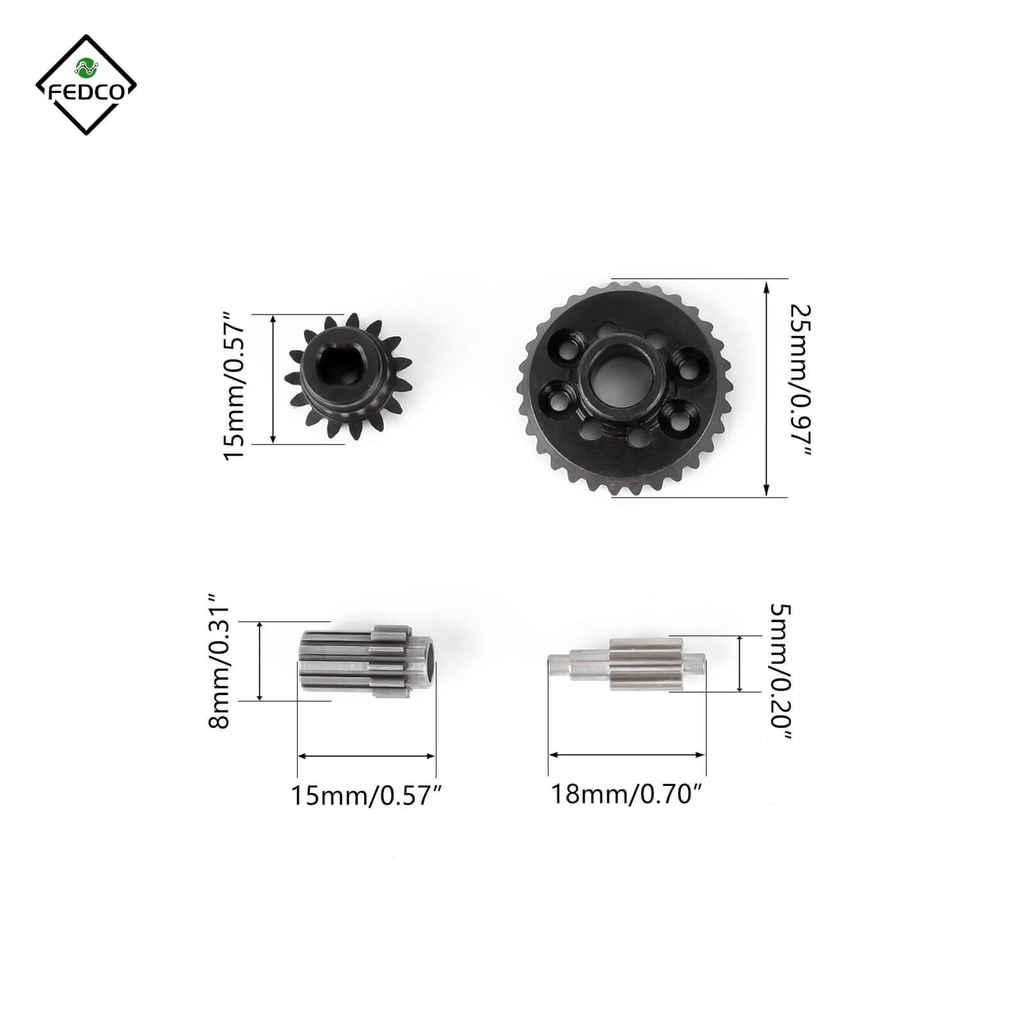 FEDCO Cen Racing F450 F250 Gear 30T/13T Differential Bevel Gears For CEN F450 F250 Upgrade Parts