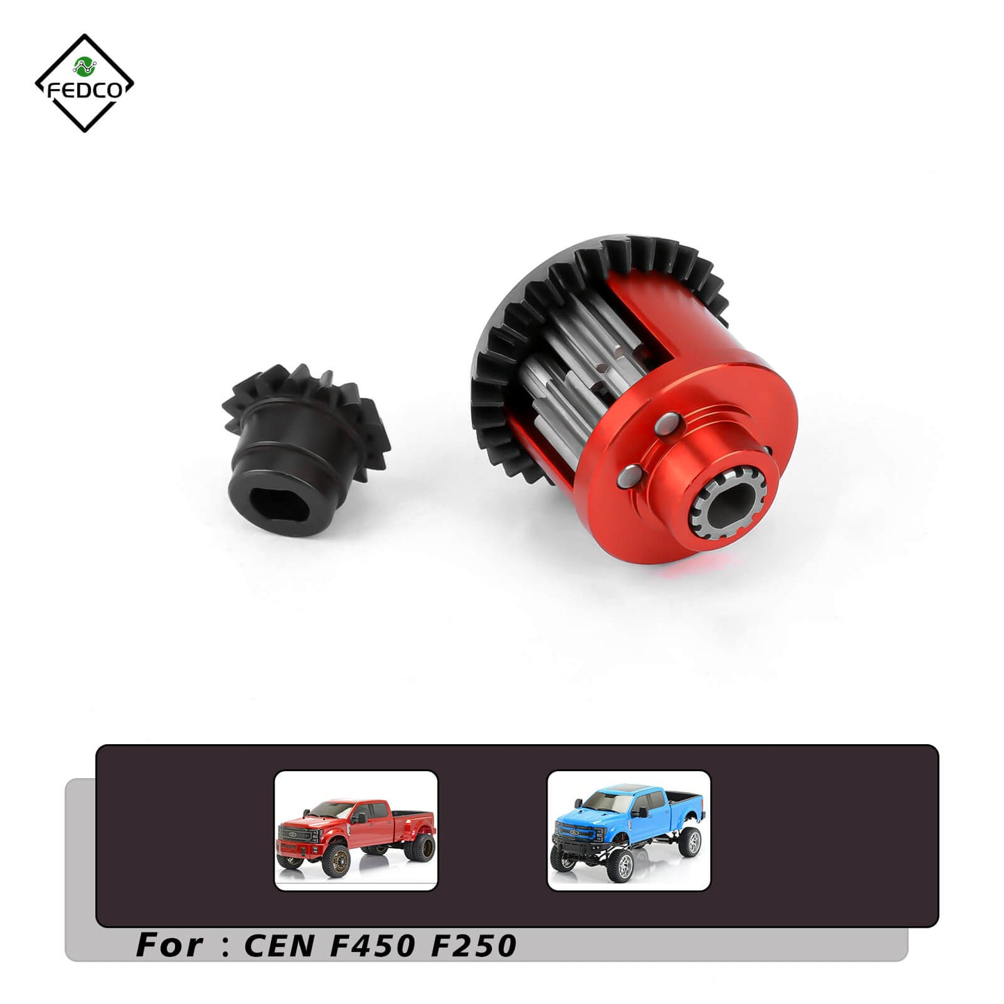 FEDCO Cen Racing F450 Diff 30T/13T Differential Metal Transmission For CEN F450 F250 Upgrade Parts