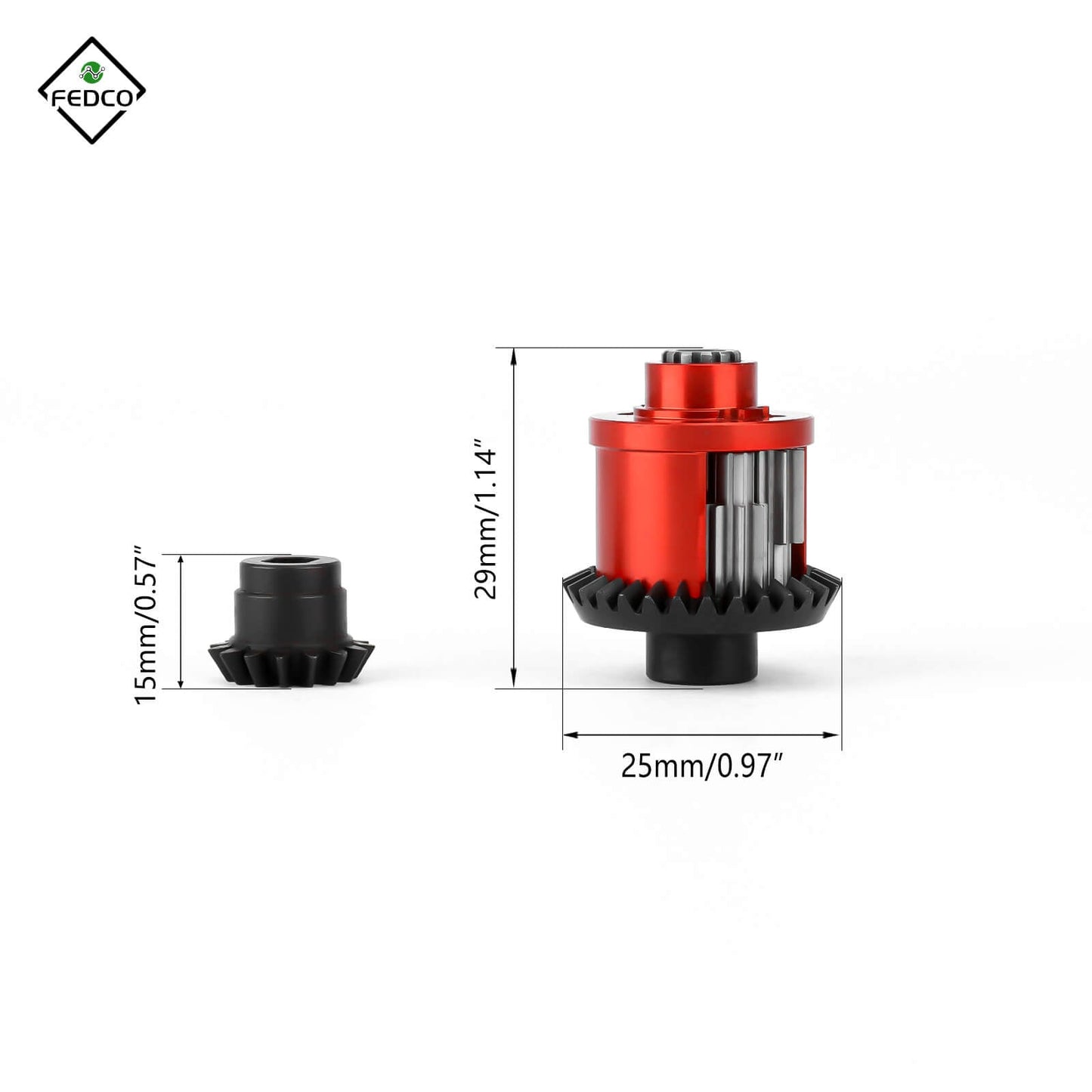 FEDCO Cen Racing F450 Diff 30T/13T Differential Metal Transmission For CEN F450 F250 Upgrade Parts