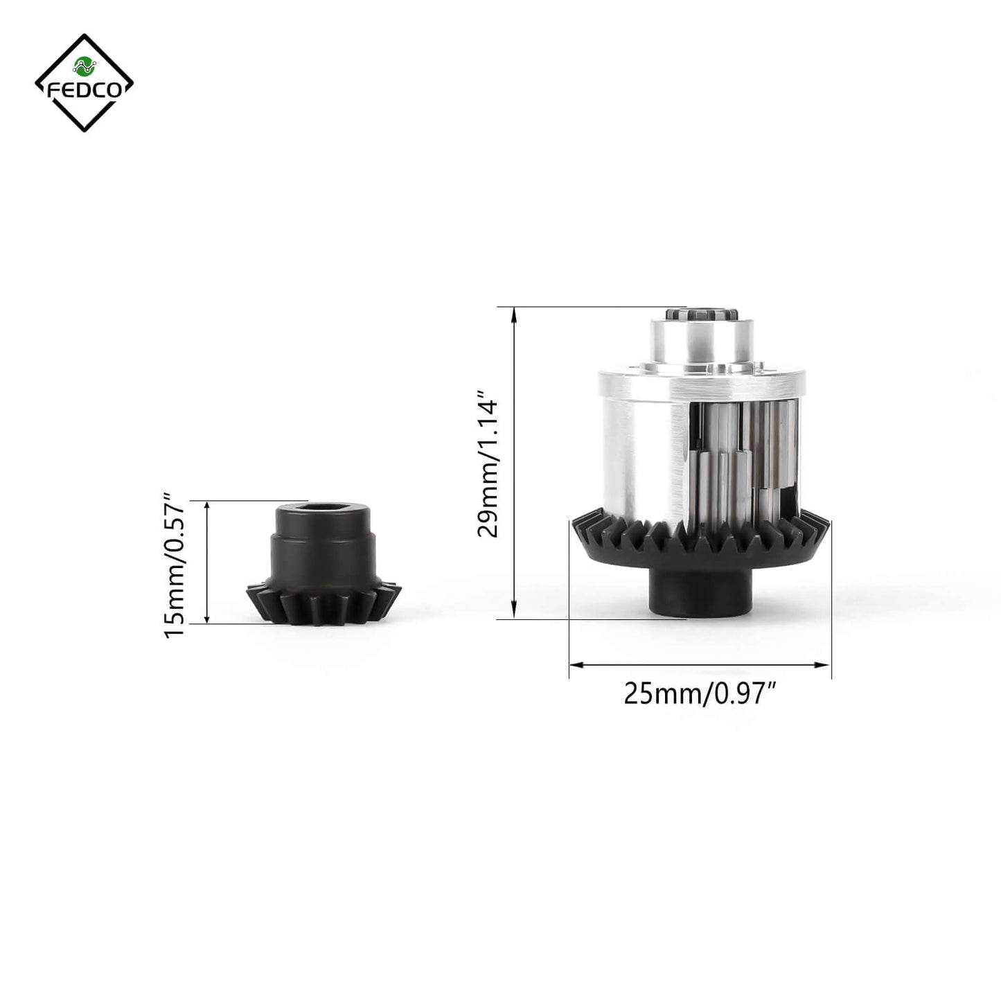 FEDCO Cen Racing F450 Diff 30T/13T Differential Metal Transmission For CEN F450 F250 Upgrade Parts