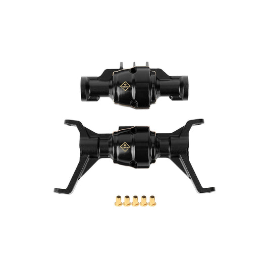 FEDCO Redcat Ascent 18 Aluminum Front and Rear Portal Axle Housing With Diff Cover For Redcat Ascent 18 Upgrade Parts 1/18 RC Crawler