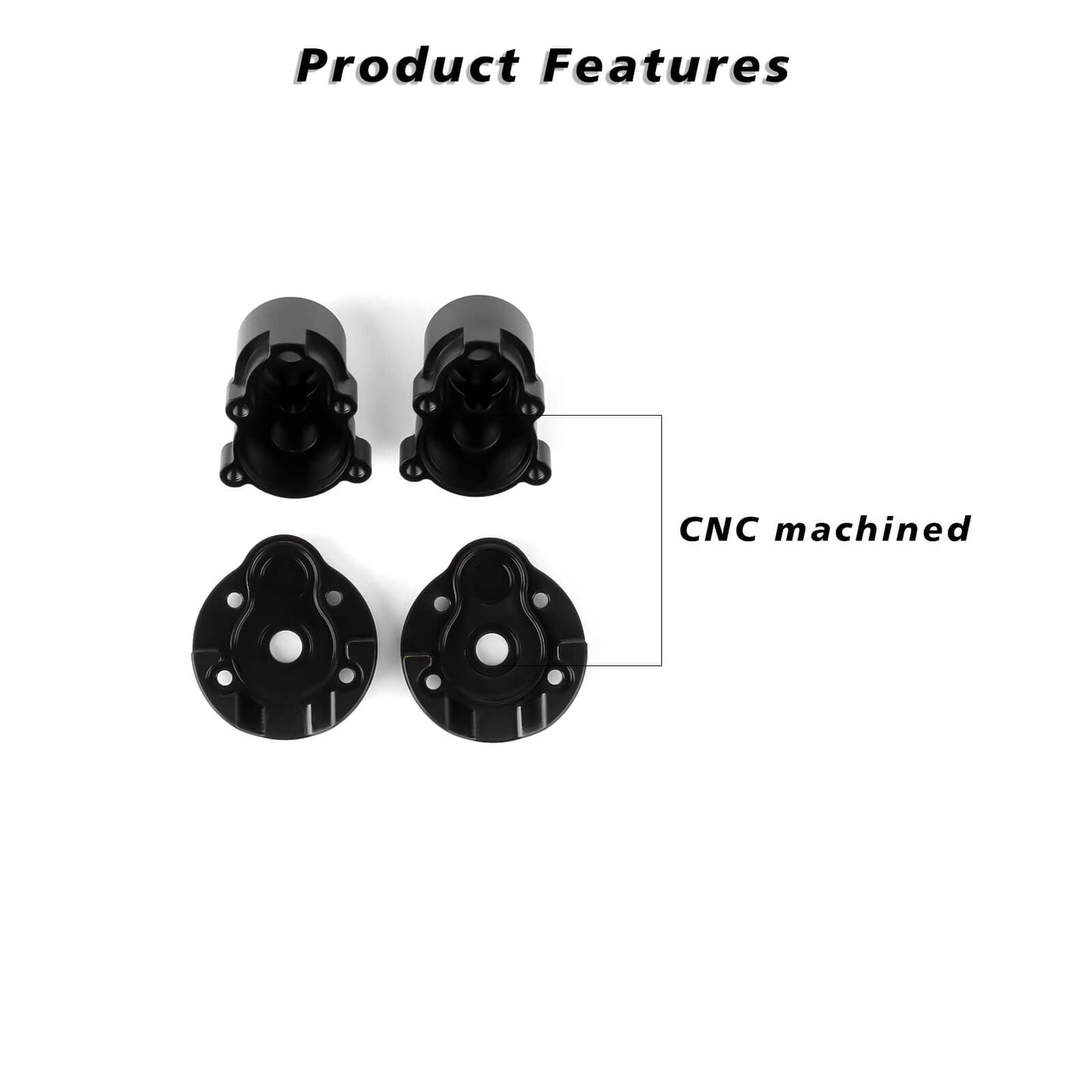 FEDCO Redcat Ascent 18 Rear Outer Portal Housing With Brass Axles Cover For Redcat Ascent 18 Upgrade Parts 1/18 RC Crawler
