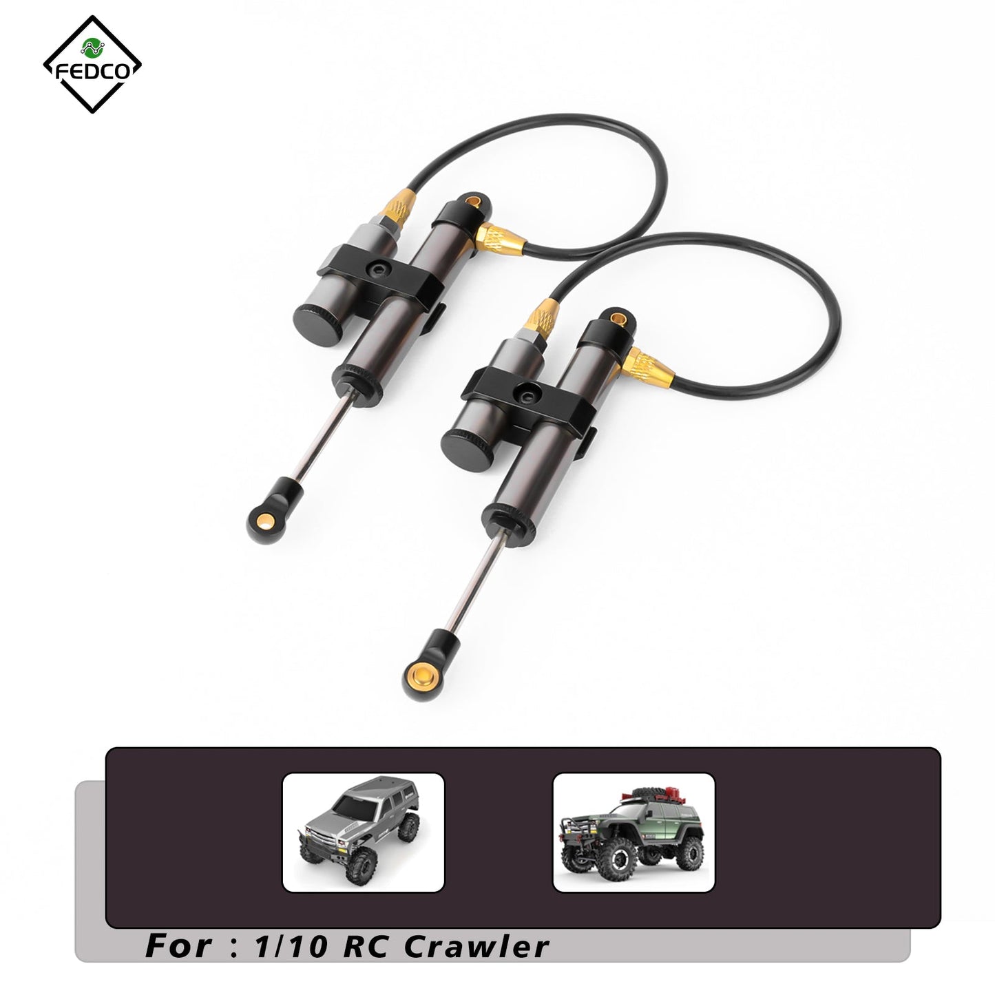 FEDCO 112MM Shocks Negative Pressure Shocks For RedCat Everest Gen7 SCX10 Upgrade Parts 1/10 RC Crawler
