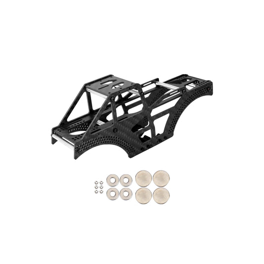 FEDCO Monster Truck SCX24 Carbon Fiber Frame LCG Chassis for Axial SCX24 Upgrade Parts 1/24 RC Crawler