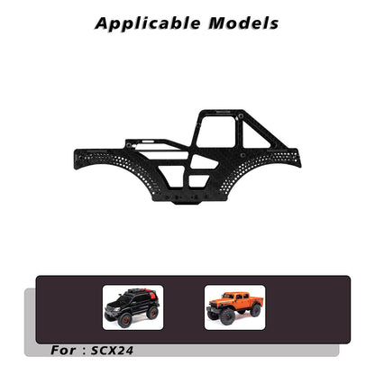 FEDCO Monster Truck SCX24 Carbon Fiber Frame LCG Chassis for Axial SCX24 Upgrade Parts 1/24 RC Crawler