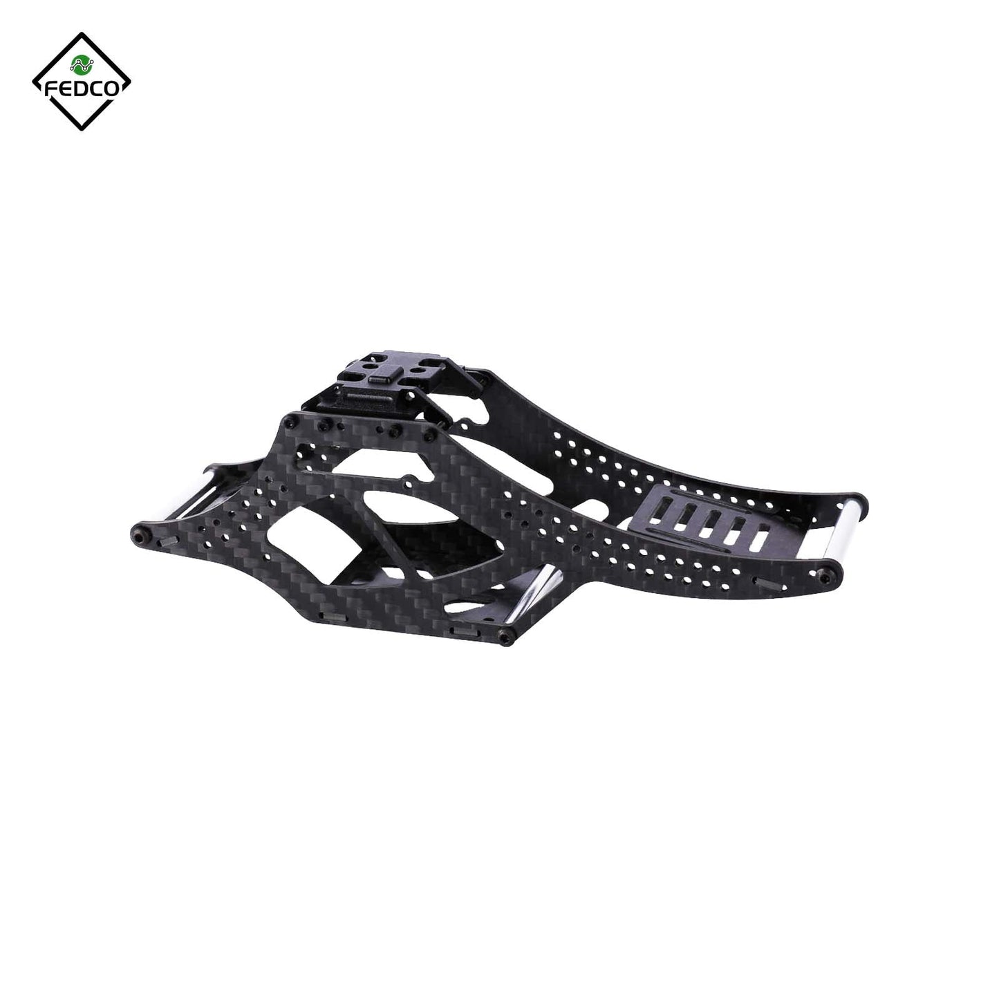 FEDCO SCX24 LCG Chassis Carbon Fiber Chassis Frame Kit for Axial SCX24 Upgrade Parts 1/24 RC Crawler