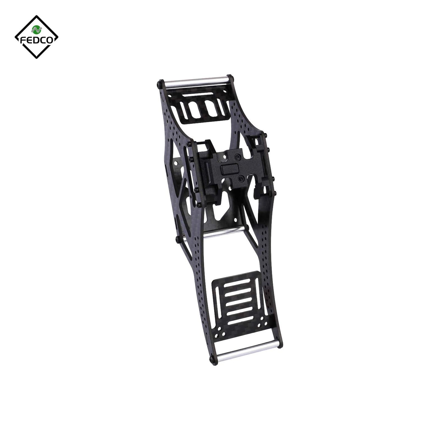 FEDCO SCX24 LCG Chassis Carbon Fiber Chassis Frame Kit for Axial SCX24 Upgrade Parts 1/24 RC Crawler