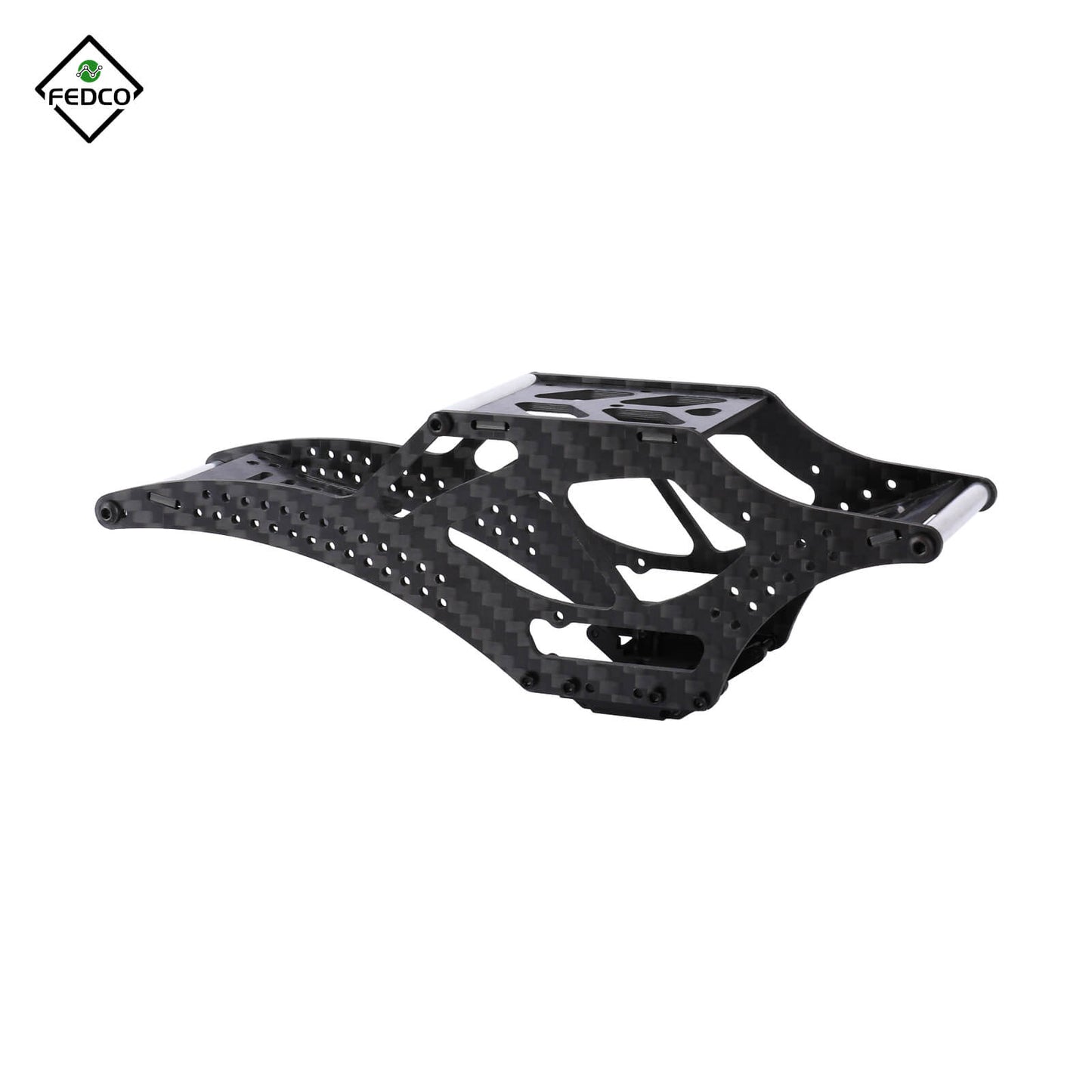 FEDCO SCX24 LCG Chassis Carbon Fiber Chassis Frame Kit for Axial SCX24 Upgrade Parts 1/24 RC Crawler