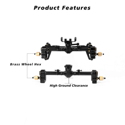 FEDCO SCX24 Axles + 20 MM Portal Axles For SCX24 Upgrade Parts 1/24 RC Crawler