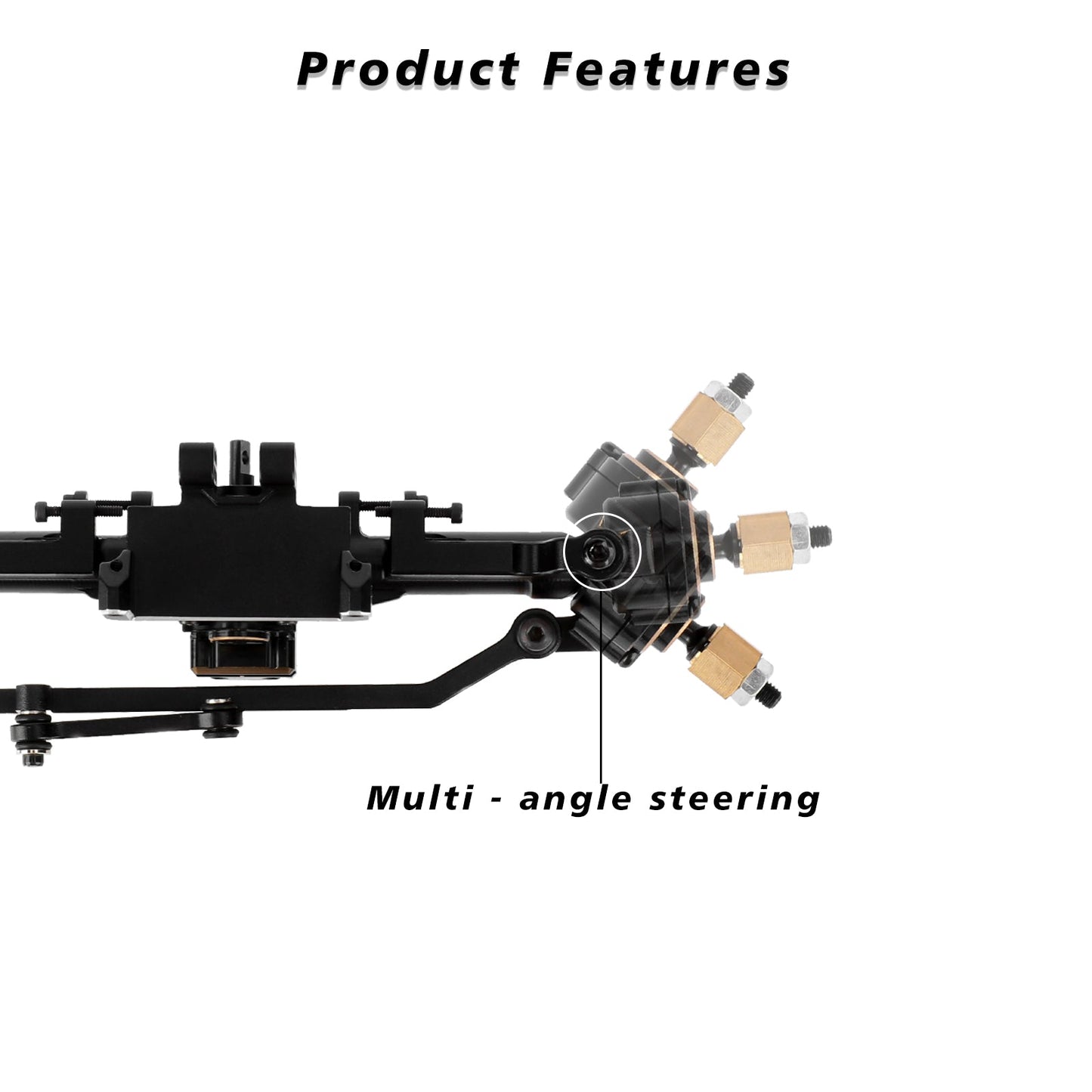 FEDCO SCX24 Axles + 20 MM Portal Axles For SCX24 Upgrade Parts 1/24 RC Crawler