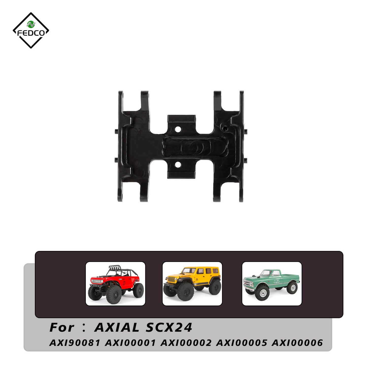FEDCO SCX24 Skid Plate For Axial SCX24 Upgrade Parts 1/24 RC Crawler