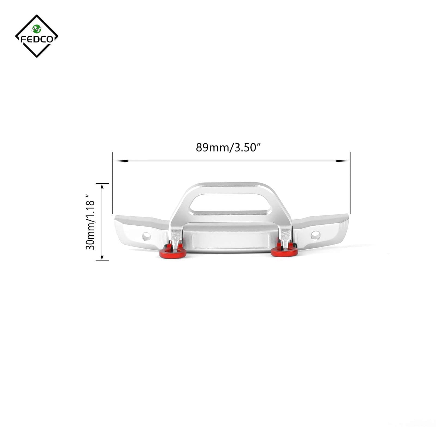 FEDCO SCX24 Front Bumper For Axial SCX24 Upgrades 1/24 RC Crawler