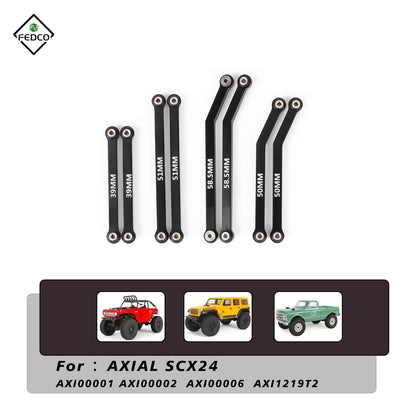 FEDCO SCX24 Steering Links For Axial SCX24 Upgrades Wrangler JLU C10 Bronco 1/24 RC Crawler