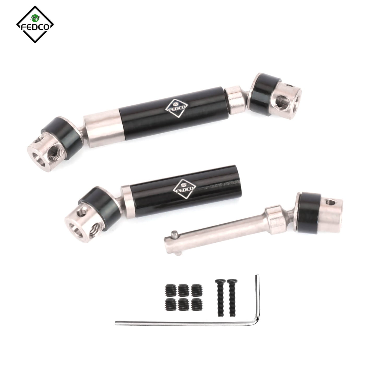 FEDCO SCX24 DriveShaft 45-60MM 50-63MM DriveShafts For Axial SCX24 Upgrade Parts 1/24 RC Crawler