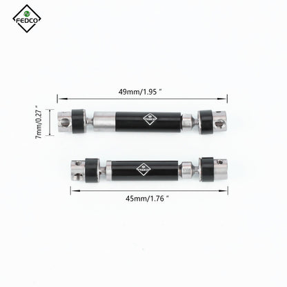 FEDCO SCX24 DriveShaft 45-60MM 50-63MM DriveShafts For Axial SCX24 Upgrade Parts 1/24 RC Crawler