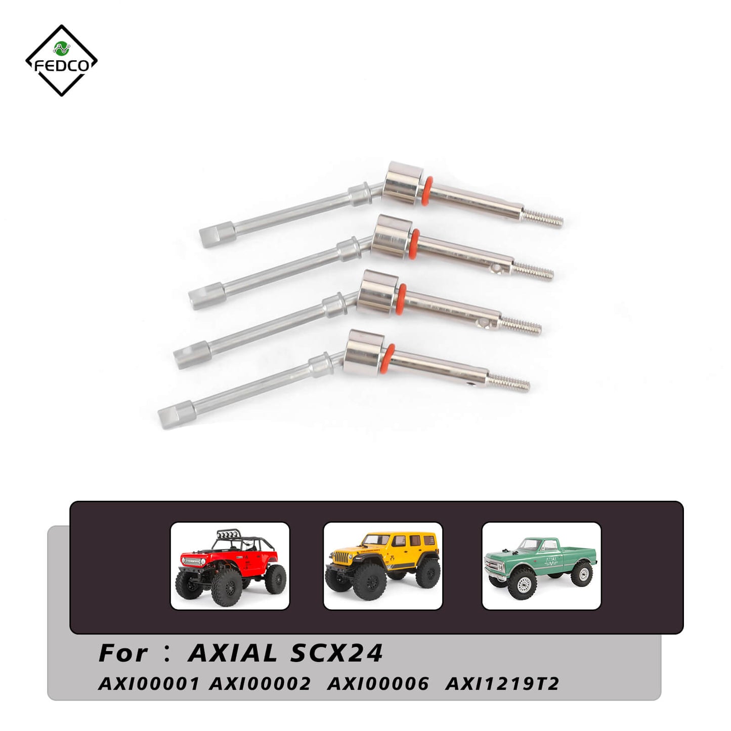 FEDCO SCX24 Drive Shaft Extension For Axial SCX24 Upgrade Parts 1/24 RC Crawler