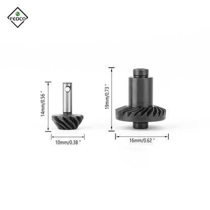 FEDCO Hobbyplus CR18P Gears 24/12T Overdrive Helical Gear For HobbyPlus CR18P Furitek Arktos Upgrades 1/18 RC Crawler