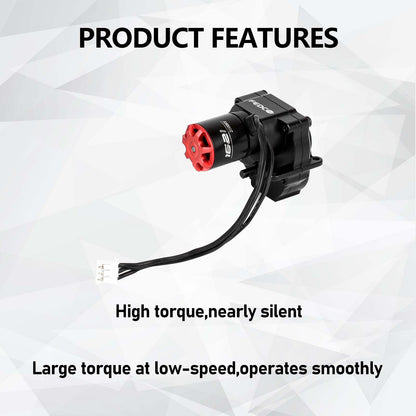 FEDCO Brushless Motor and Transmission with Hobbywing Quicrun WP Mini24 Combo Outer 1621SL 3500KV Motor and ESC Combo with Side Plate,PH2.0 & JST & MX2.0 Plug for TRX4M Upgrades 1/18 RC Crawler