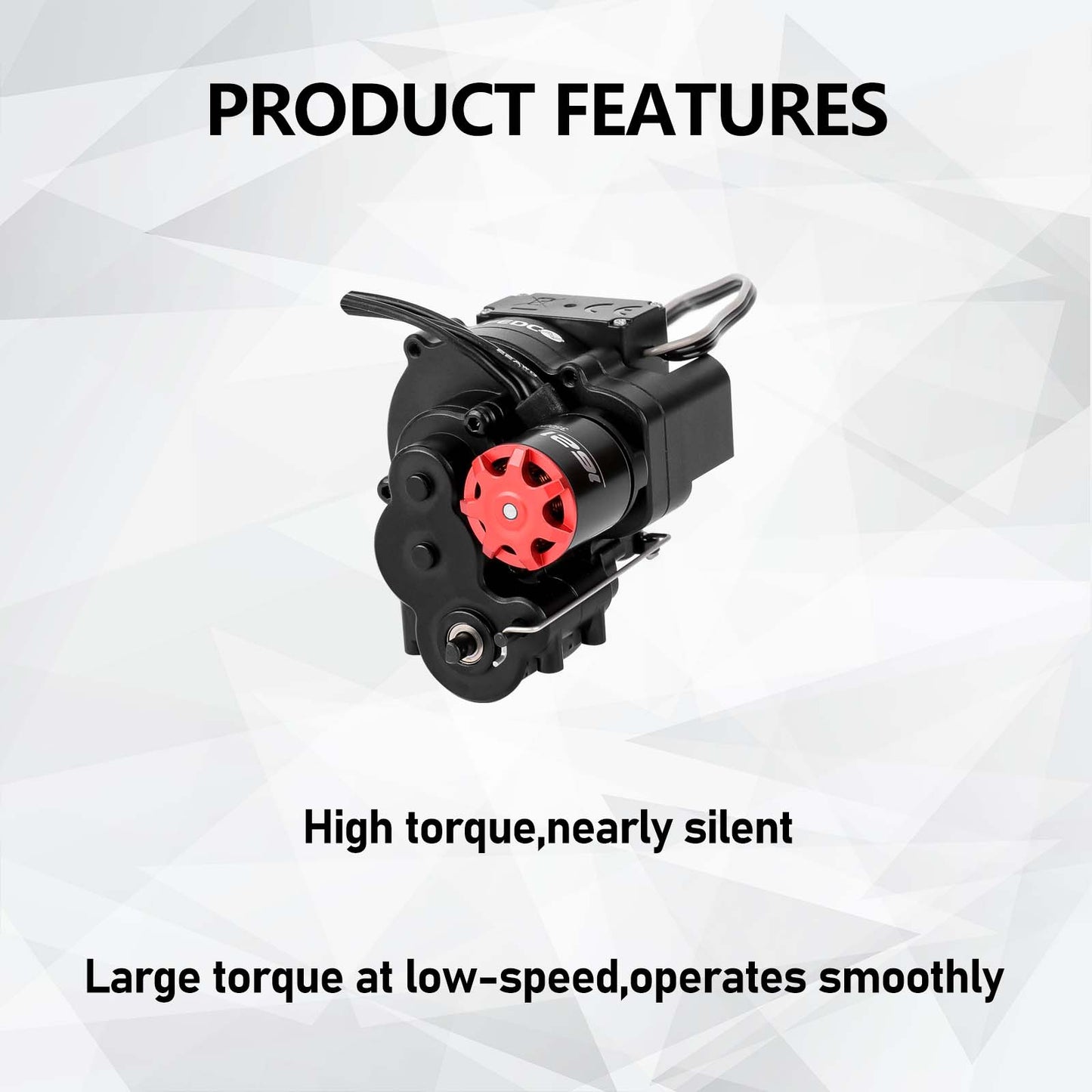Motor Upgrade 2-Speed Transmission with Hobbywing Quicrun WP Mini24 Combo Outer 1621SL 3500KV Brushless Motor and ESC Combo with Transmission Mount,Side Plate,PH2.0 & JST & MX2.0 Plug for TRX4M Upgrades 1/18 RC Crawler