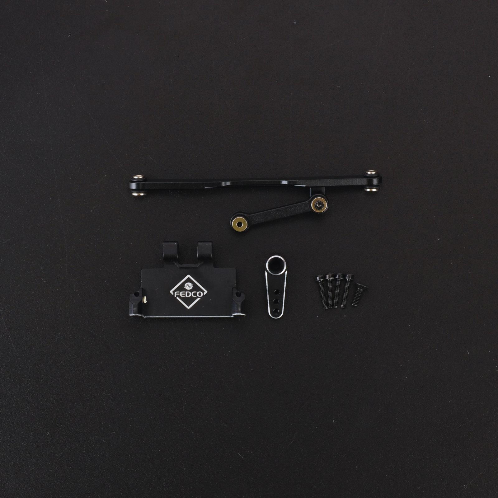 FEDCO SCX24 Servo Mount+Steering Links+Servo Arm 1/24 RC Upgrades Set - FEDCO