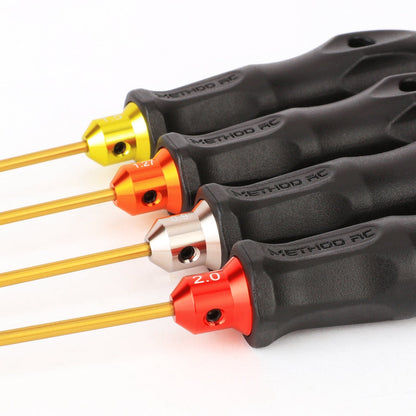 Method RC RC Tools Metric Hex Driver Set (0.9, 1.27/0.05", 1.5, 2.0mm) 4pcs - RC Tools