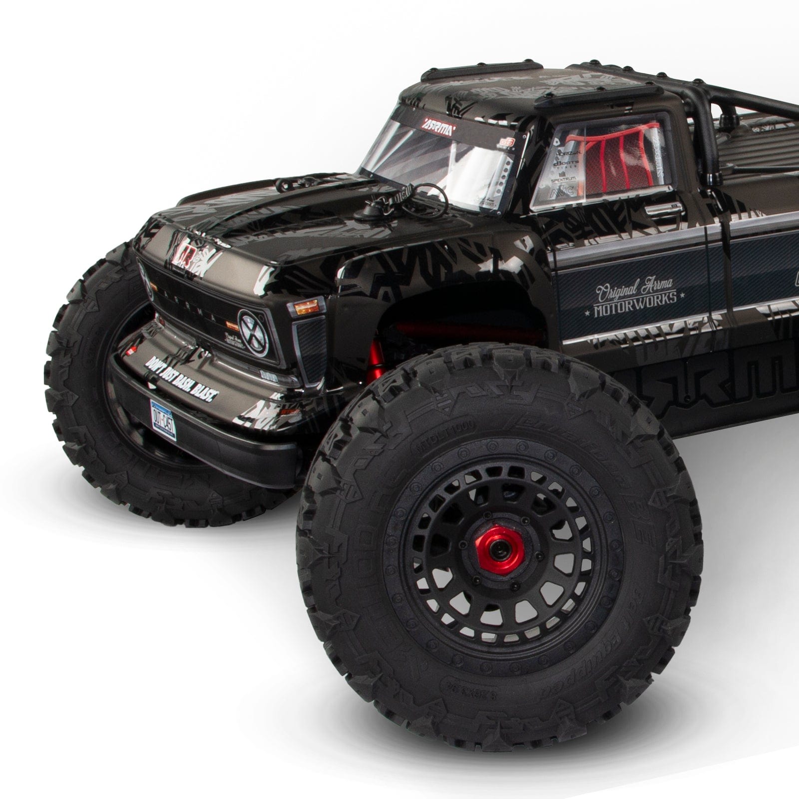 Method RC Tire and Wheel Terraform All-Terrain Belted 1/5th Monster Truck Tires on Array 24mm Hex Wheels (2pcs, Glued)