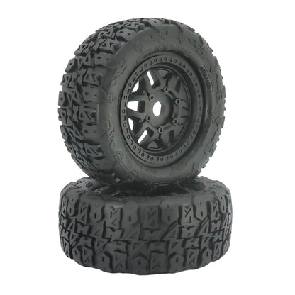 Method RC Tire and Wheel Terraform All-Terrain Belted 1/7, 1/8 Short Course Tires on Switch 17mm Hex (2pcs, Glued)