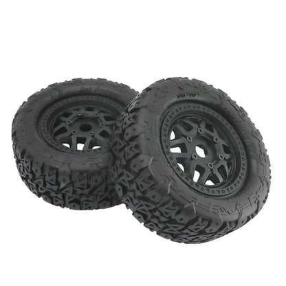 Method RC Tire and Wheel Terraform All-Terrain Belted 1/7, 1/8 Short Course Tires on Switch 17mm Hex (2pcs, Glued)