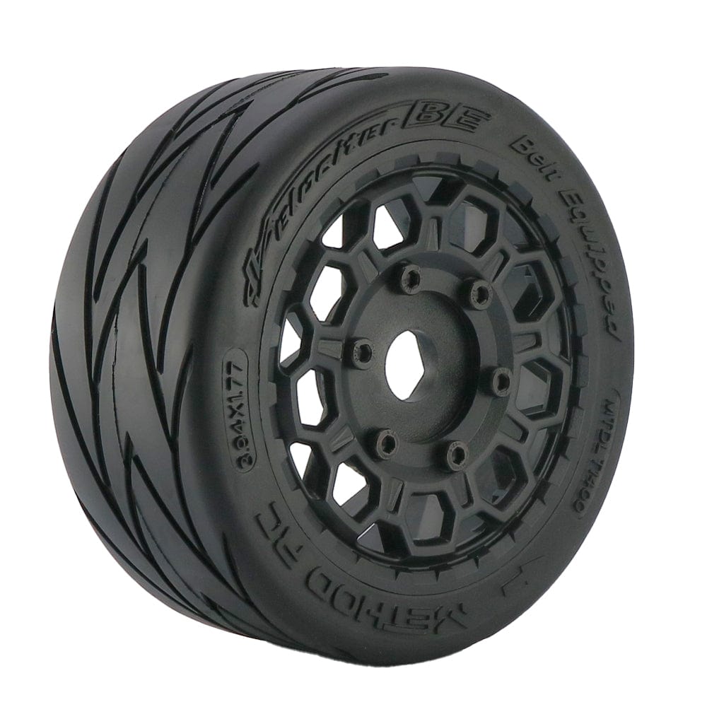 Method RC Tire and Wheel Velociter Belted 1/7th On-Road Tires on Hive 17mm Hex Wheels (2pcs, not glued)