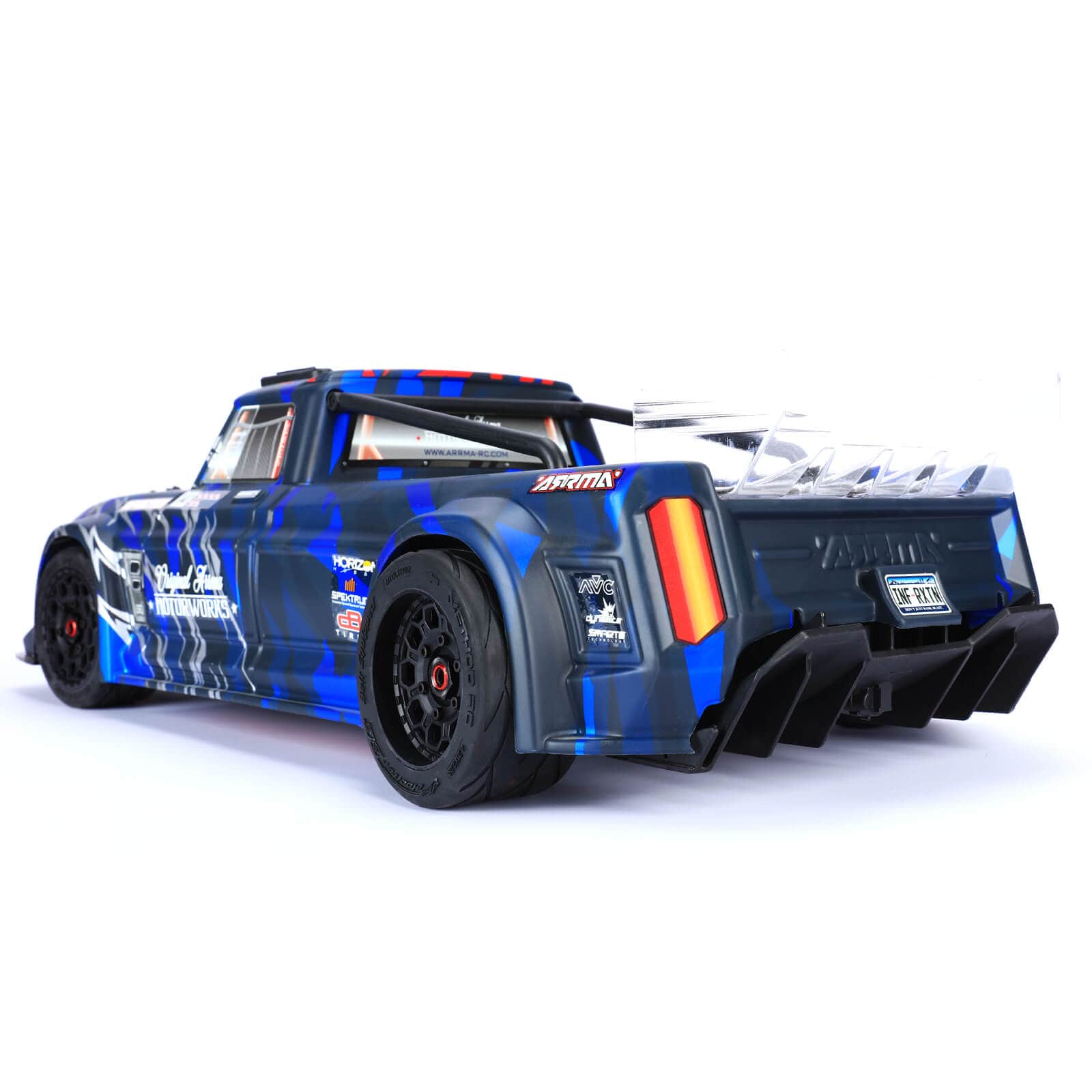 Method RC Tire and Wheel Velociter Belted 1/7th On-Road Tires on Hive 17mm Hex Wheels, Felony Rear, 54/106 (2pcs, Glued)