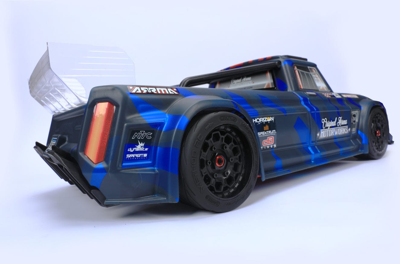 Method RC Tire and Wheel Velociter Belted 1/7th On-Road Tires on Hive 17mm Hex Wheels, Rear, 54/100 (2pcs, Glued)