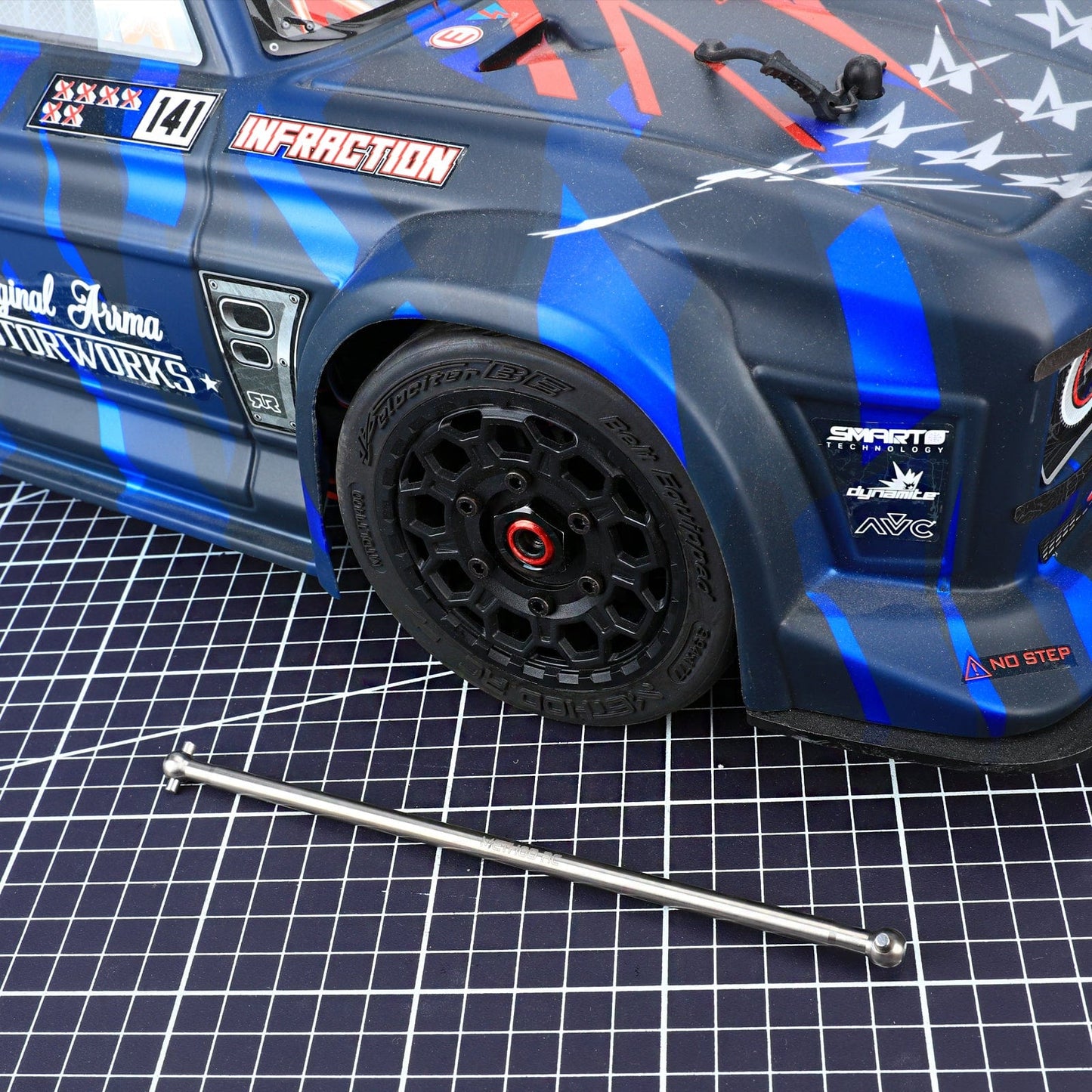 Method RC Titanium CVD's Titanium Driveshaft, 168mm, Center- Rear