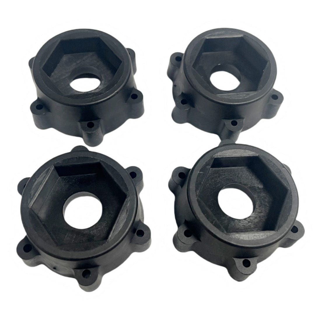 Method RC Wheel Hexes stock plastic hex adaptor for Traxxas X-Maxx of 1/5th Monster Truck tire, 24mm hex and 19mm Thickness (4pcs)