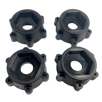 Method RC Wheel Hexes stock plastic hex adaptor for Traxxas X-Maxx of 1/5th Monster Truck tire, 24mm hex and 19mm Thickness (4pcs)
