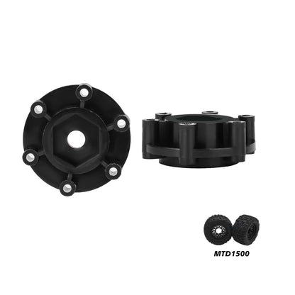 Method RC Wheel Hexes stock plastic hex adaptor of 1/10th Monster Truck tire, 14mm hex and 13.2mm Thickness (4pcs)