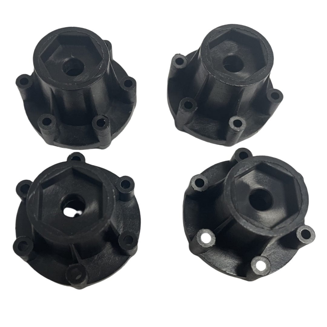 Method RC Wheel Hexes Stock plastic hex adaptor of 1/10th Monster Truck tire, 14mm hex and 25mm Thickness (4pcs)